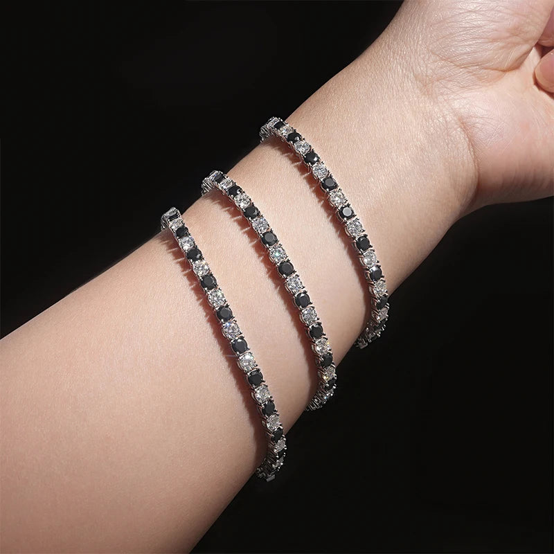 צמיד Black & White Tennis