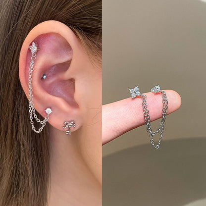 עגיל Double Sparkle