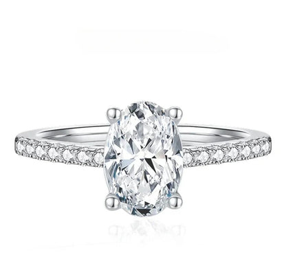 טבעת Oval Side-Sparkle