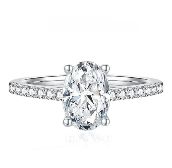 טבעת Oval Side-Sparkle