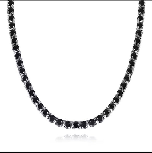 שרשרת טניס יהלום שחור