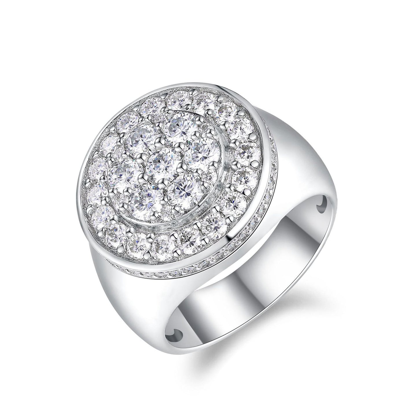 טבעת חותם עגול 2.7 קארט