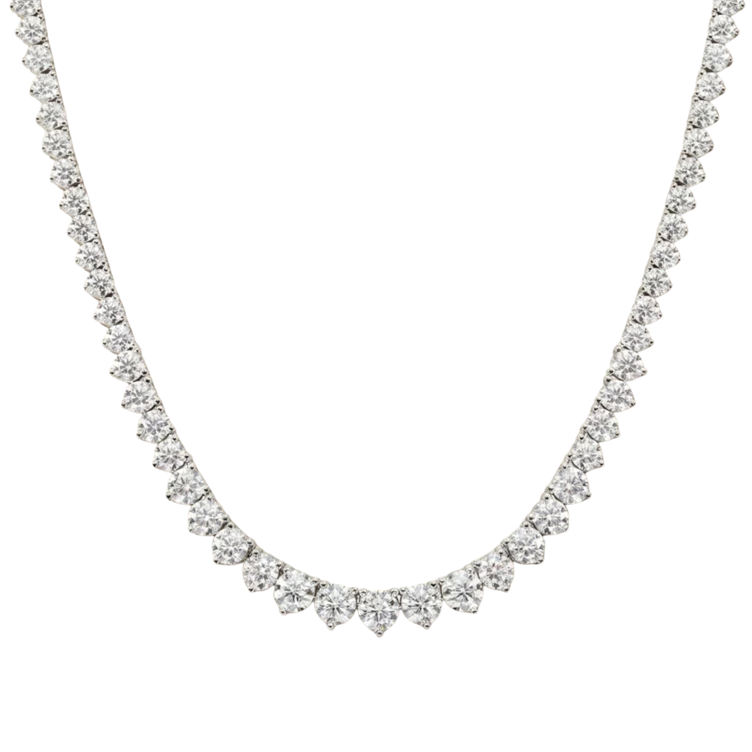 שרשרת קולייר מדורגת בשיבוץ 3 שיניים