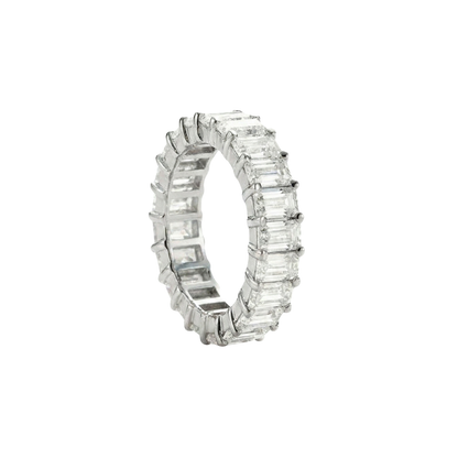 טבעת Eternity Emerald Cut