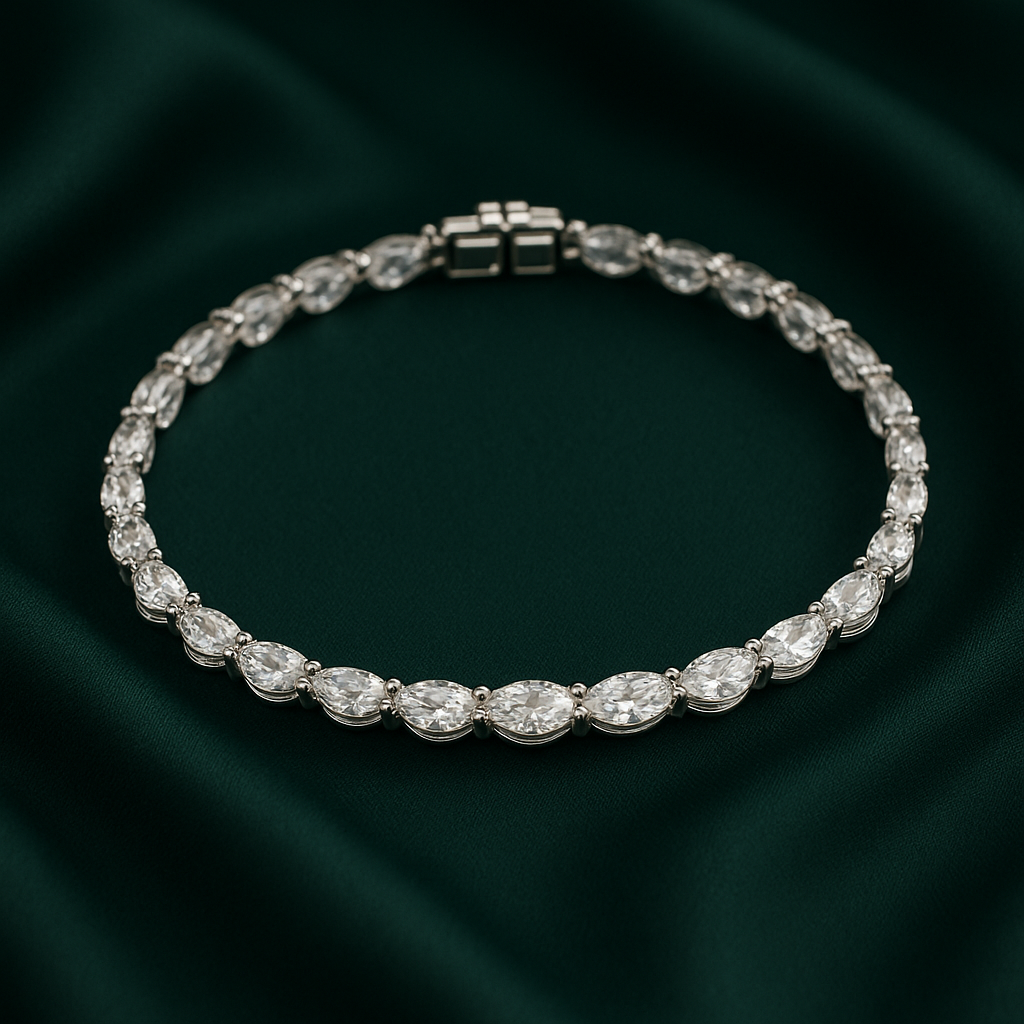 צמיד טניס טיפות 10 קארט