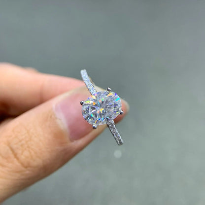 טבעת Oval Side-Sparkle