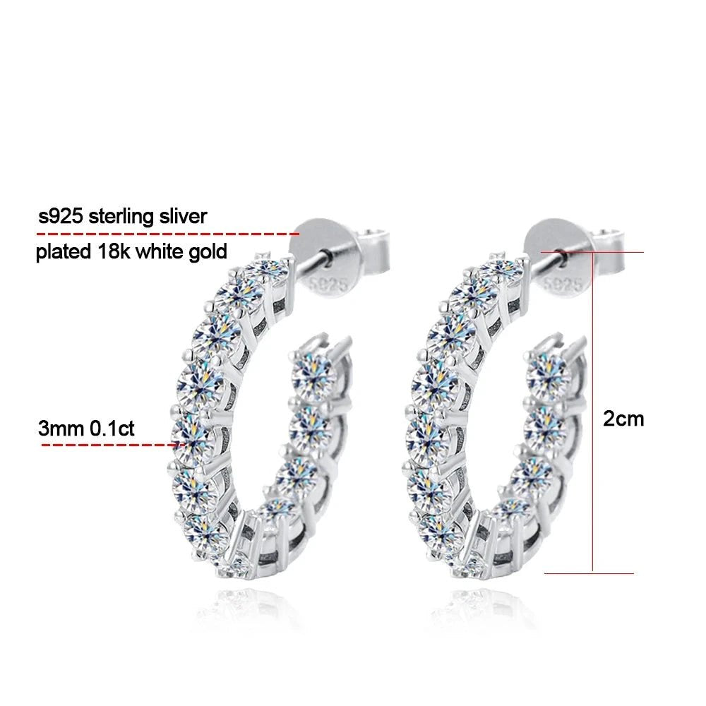 עגילי חישוק ״בר״