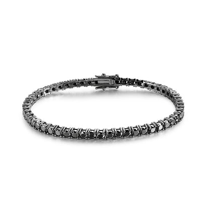 צמיד טניס אבנים שחורות