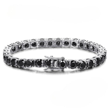 צמיד טניס אבנים שחורות