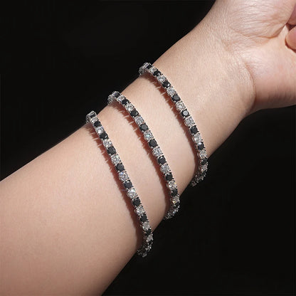 צמיד Black & White Tennis