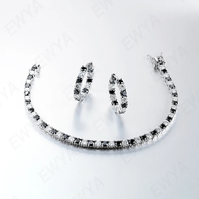 צמיד Black & White Tennis